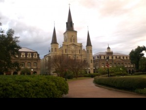 St. Louis Cathedral in December