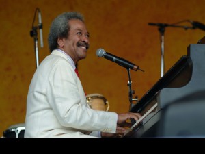 Allen Toussaint at Jazz Fest 2005 [Photo by Leon Morris]