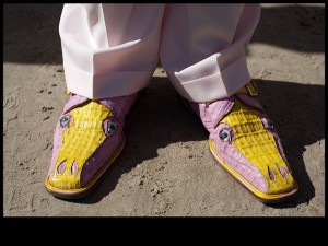 A Pigeon Town Stepper's shoes at Jazz Fest 2013 [Photo by Ryan Hodgson-Rigsbee]