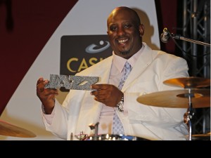 Gerald French with 2013 JazzAscona Award. Photo courtesy of JazzAscona