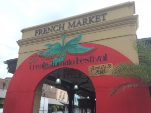 The French Market's ready for the 30tCreole Tomato Fest [Photo by Carrie Booher]