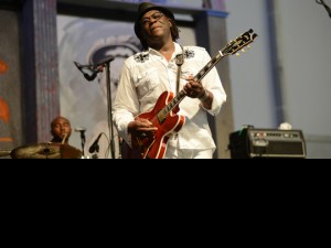 Joe Louis Walker in the Blues Tent at Jazz Fest last Apri. Photo by Leon Morris.