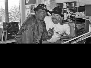 BW photo of Ready Teddy and Bo Diddley