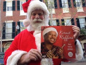 Santa's got Kermit Ruffins for your stocking [Photo courtesy Basin Street Record