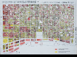 Vieux Carré Commission significance map, c. 1985. From the NOPT.