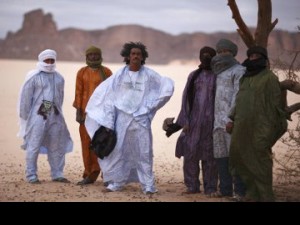 Group shot of the band Tinariwen.