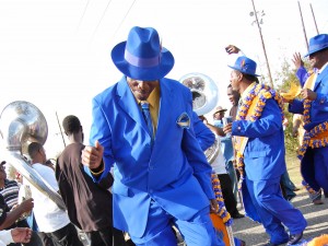 A West Bank Stepper represents for the 22nd Annual Second Line