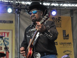 Guitar Lightnin' Lee at Crescent City Blues & BBQ Fest 2013 [Photo by Kichea S. Burt]