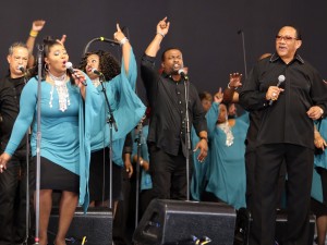 Bobby Jones & the Nashville Super Choir at Jazz Fest 2019 [Photo by Bill Sasser.]