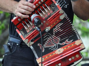 Bruce Daigrepont at the Cajun-Zydeco Fest. Photo by David Stafford. 