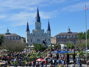 Jackson Square during French Quarter Fest Day 1 on Thursday, April 6, 2017