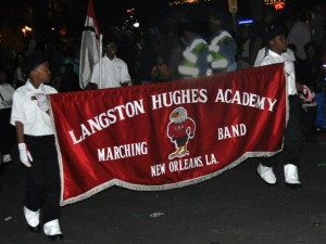 Langston Hughes Academy marches in Oshun 2013 [Photo by Stafford]