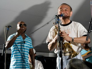 Yoshio Toyama with Travis