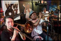 Kermit Ruffins and the BBQ Swingers at Kermit's Mother-In-Law Lounge [Photo by Ryan Hodgson-Rigsbee - rhrphoto.com]
