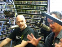 Michael Cerveris and Paul Sanchez at WWOZ [Photo by Danielle Small]