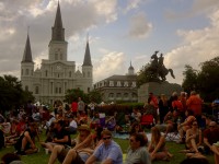 Jackson Square during 2012 French Quarter Fest [Photo: Suzy Moran]