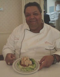 Executive Chef Michael Regua shows Shrimp Regua