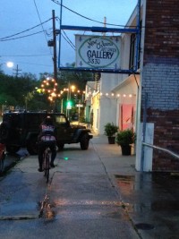 The New Orleans Art Center & Gallery sign on St. Claude