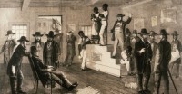A slave auction in Virginia
