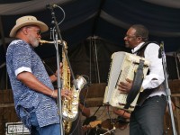 Buckwheat Zydeco, Jr. & the Ils Sont Partis Band at Jazz Fest 2023 [Photo by Louis Crispino]