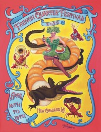 Official poster for French Quarter Fest 2020 [Artist: Molly Magwire]