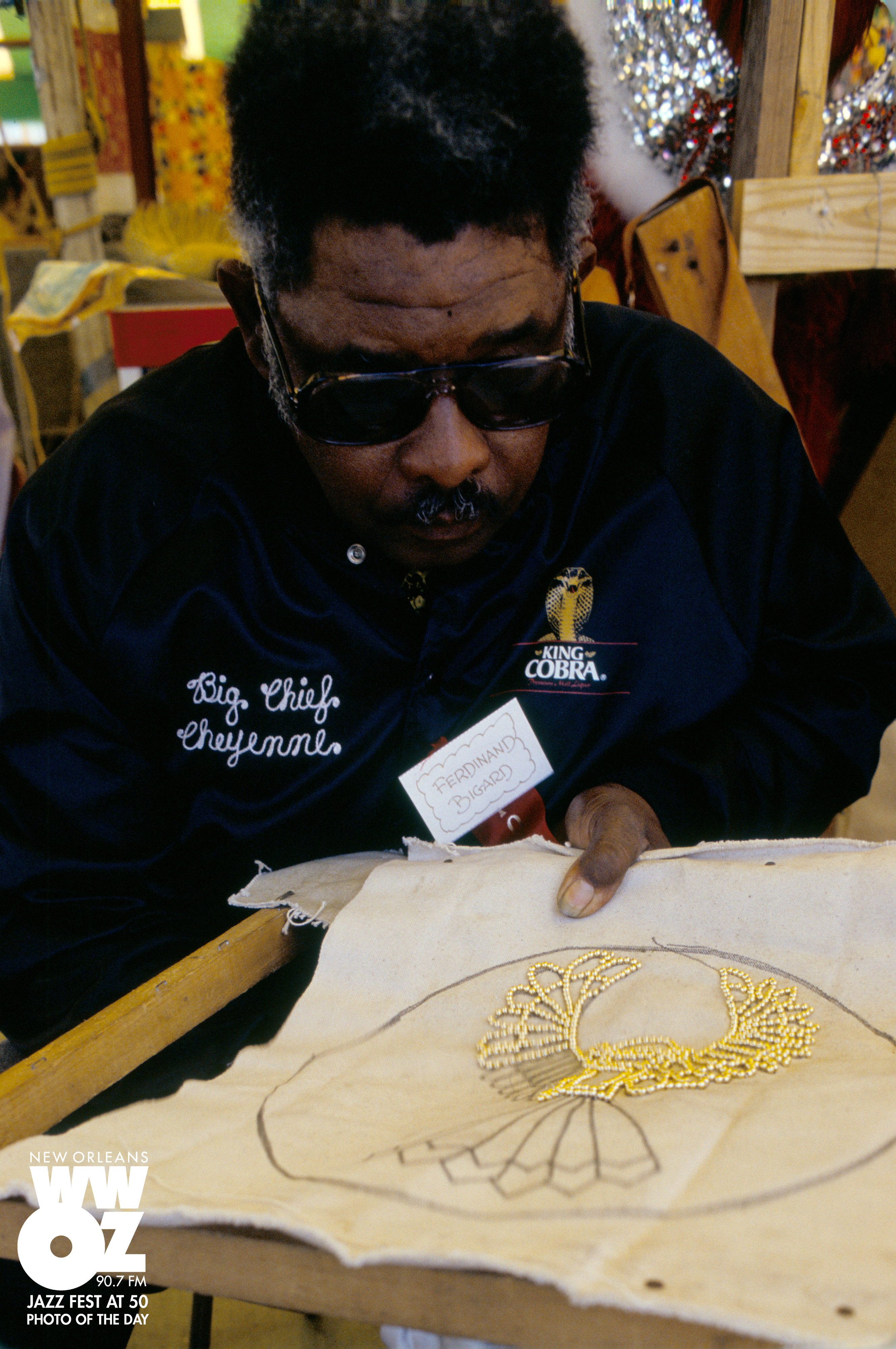 Big Chief Cheyenne Ferdinand Bigard Jazz Fest at 50 Photo of the Day