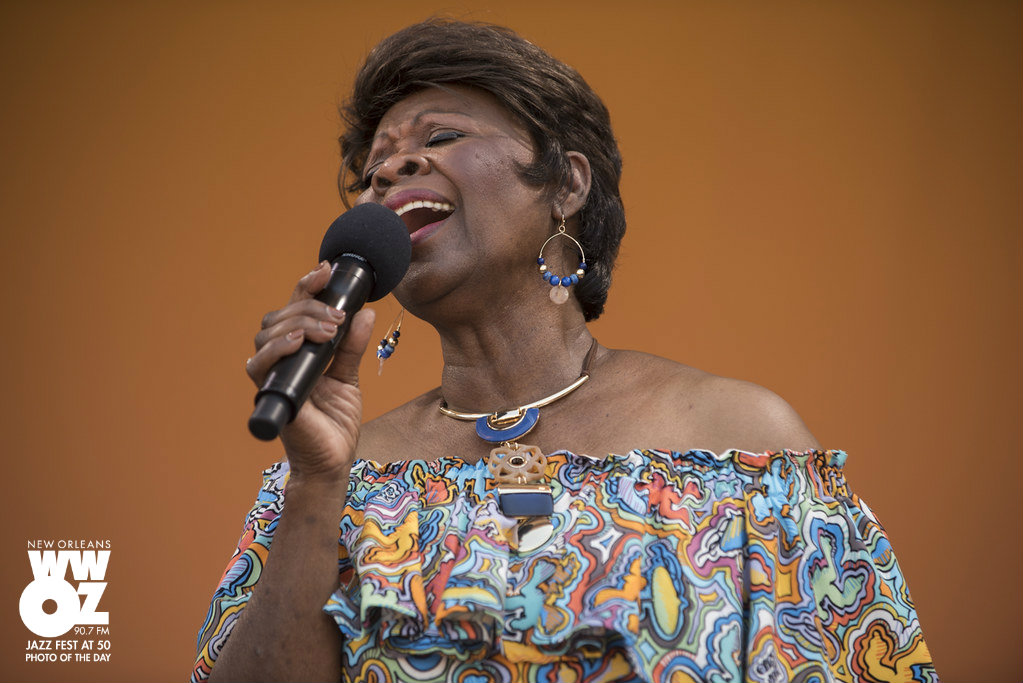 Irma Thomas 2019 Jazz Fest at 50 Photo of the Day WWOZ New Orleans