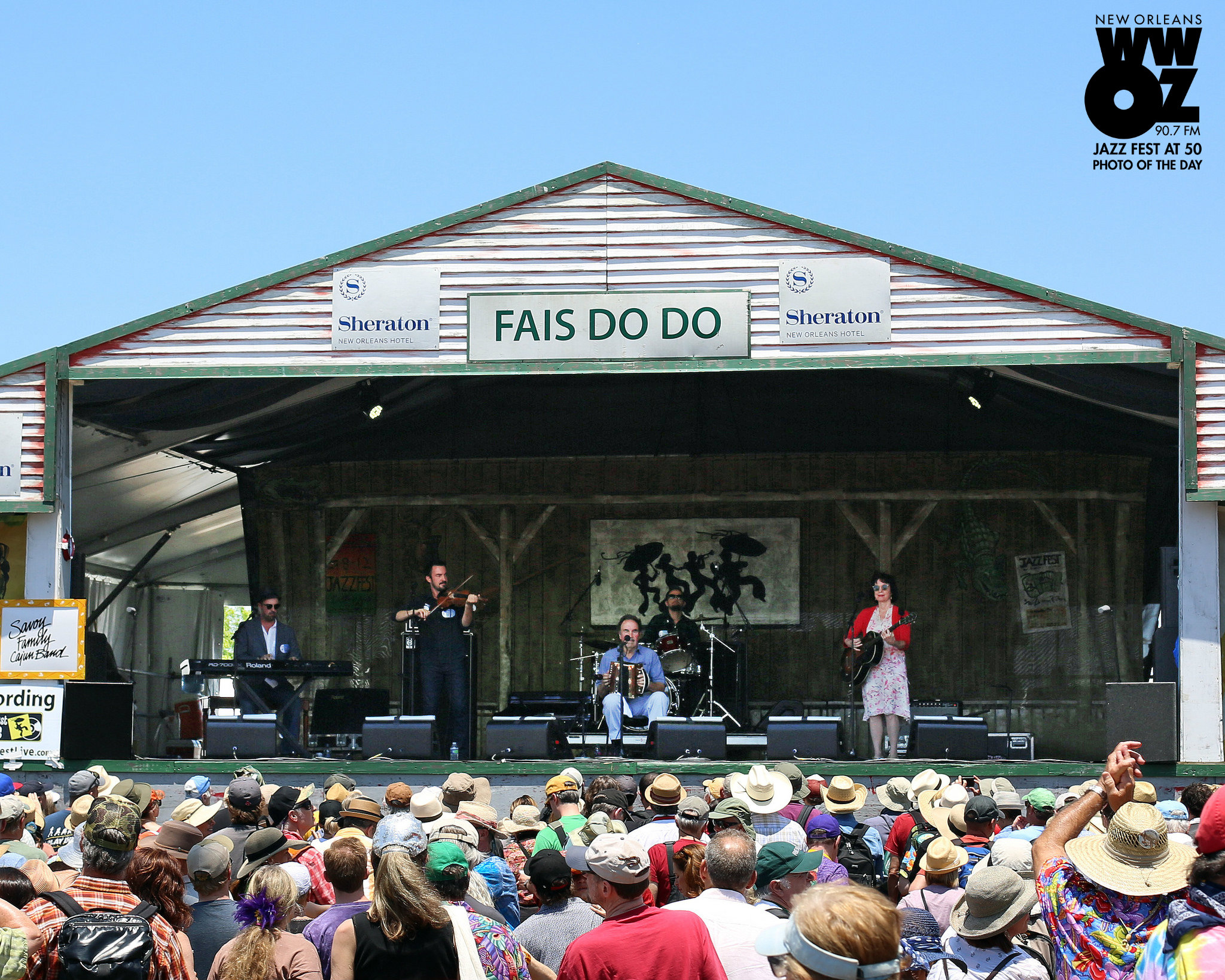Savoy Family Cajun Band Jazz Fest at 50 Photo of the Day WWOZ New